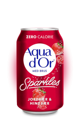 Напиток Aqua d'Or Aqua d'Or Strawberry & Raspberry 0.33 л*24 ж/б