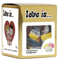 LOVE IS сливочные жевательные конфеты Микс Вкусов 105гр (24)