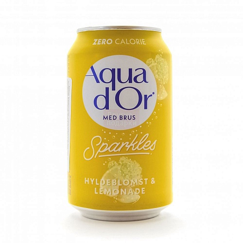 Напиток Aqua d'Or Elderflower & Lemon 0.33 л*24 ж/б