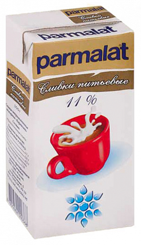 Сливки Parmalat 11% 0,5л*24